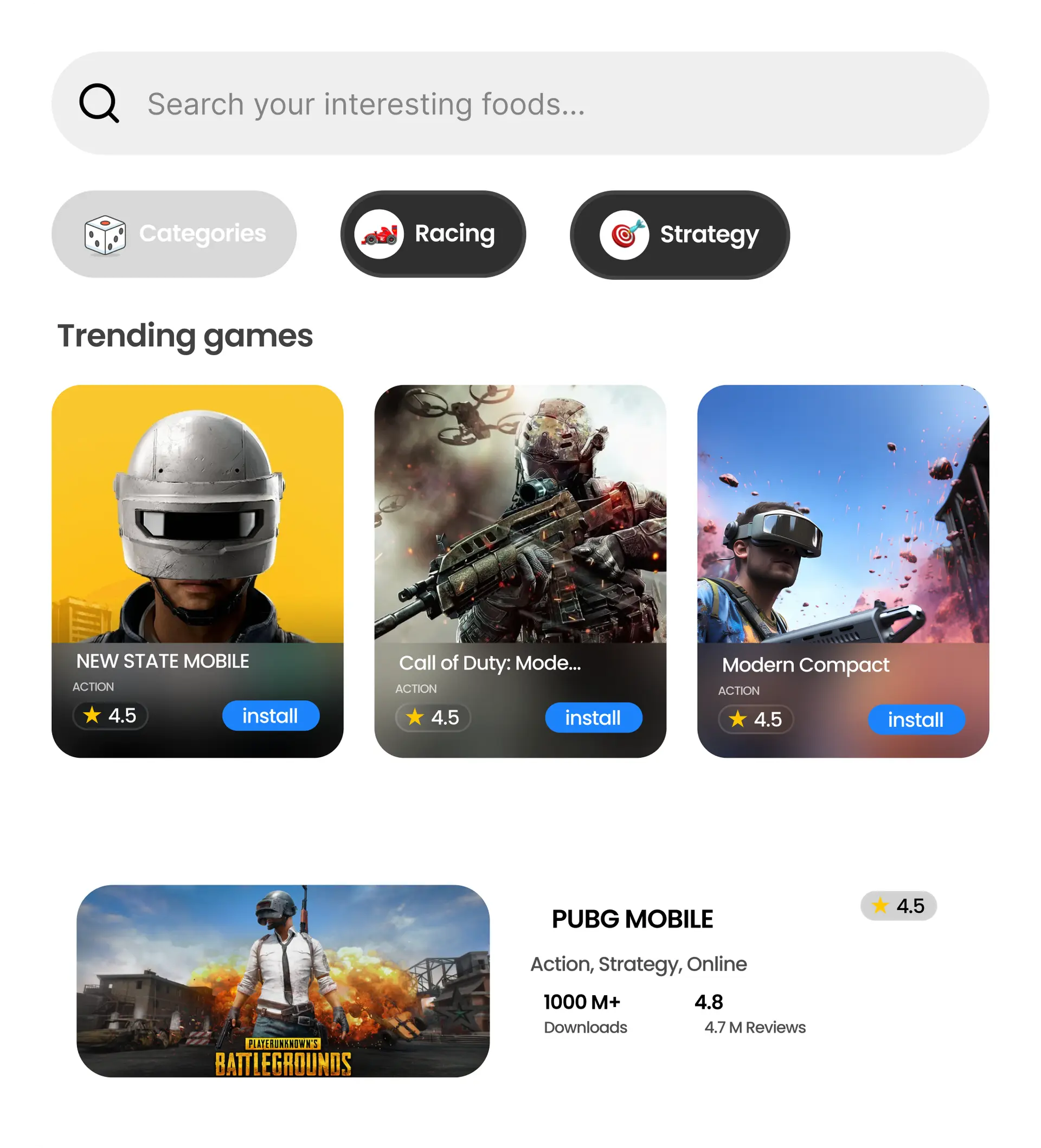 Immersion gaming experience that caters to the needs varied users.